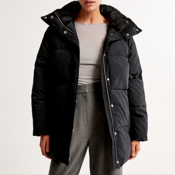 ABERCROMBIE & FITCH: Ultra Midi Puffer Coat - Picture 2 of 8